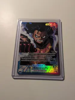 One Piece TCG OP11-040 Monkey D Luffy Alternative Art Leader. NM. - Image 1