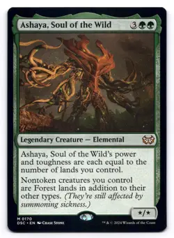 Ashaya, Soul of the Wild NM Commander: Duskmourn: House of Horror 0170 MTG Reg - Image 1
