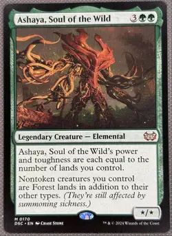 Ashaya, Soul of the Wild NM Duskmourn: House of Horror Commander 2024 - Image 1