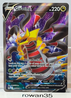 Pokemon TCG - Giratina V Full Art 185/196 - SWSH Lost Origin NM/M - PACK FRESH! - Image 1