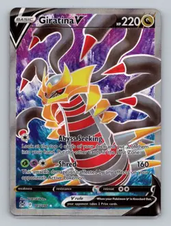 Giratina V (Full Art) 185/196 Ultra Rare SWSH11: Lost Origin NM Pokemon - Image 1