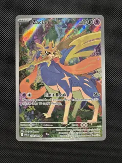 Pokemon TCG Zacian 100/094 ME02: Phantasmal Flames Illustration Rare Near Mint - Image 1