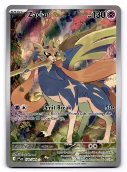 Zacian 100/094 Illustration Rare Pokemon TCG ME02: Phantasmal Flames NM - Image 1