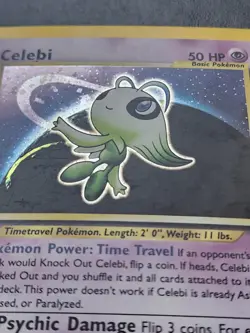 Pokemon TCG Celebi Neo Revelation Holo Rare Card 3/64 Unlimited - Image 2