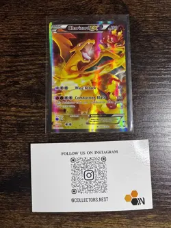 Charizard EX XY121 Black Star Promo Full Art Holo Pokemon Card MP - Image 1
