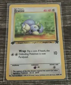 Dratini 53/82 -1st Edition- Team Rocket Pokemon Card. - Image 1