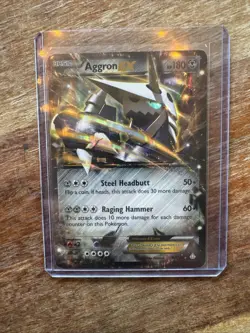 Pokemon TCG Aggron EX Primal Clash Holo Ultra Rare Card 93/160 XY - Image 1