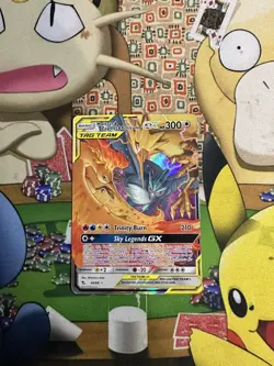 Pokemon TCG Moltres Zapdos Articuno Tag Team GX 44/68 Hidden Fates Holo Card - Image 1