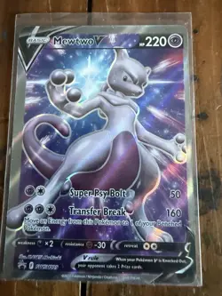Mewtwo v SWSH229 Holo Promo Card Sword & Shield NM Condition - Image 1
