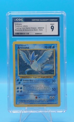 ARTICUNO - 2023 Pokemon Trading Card Game Classic 009/034 Holo - CGC MINT 9 - Image 1
