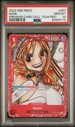 NAMI - ONE PIECE PREMIUM CARD COLLECTION -FILM RED- #007 PSA 10 - Image 1