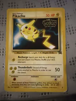 Pikachu (Movie Promo) 4/53 Promo WoTC Promo Pokemon Card - Image 1