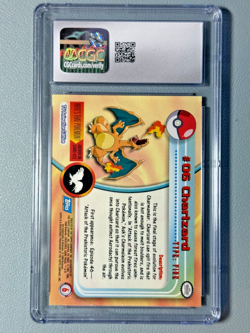 Vintage Pokemon Charizard TOPPS 1999 First Print Graded CGC 8.5 Card - Image 2