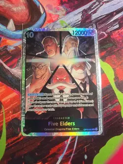 Five Elders SR OP13-082 Carrying On His Will Foil One Piece Card Game. - Image 1