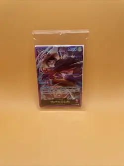 Monkey D Luffy OP05-060 Leader Sound Loader Promo One Piece Card English SEALED - Image 1