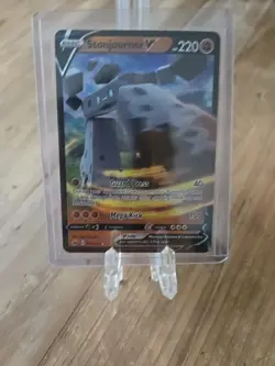 Stonjourner V 115/202 Pokemon Sword & Shield Base Set Holo Ultra Rare Card NM - Image 1