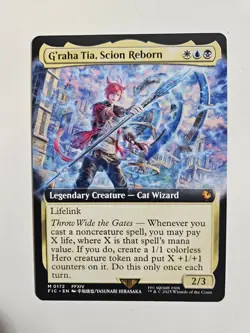 Graham Tia Scion Reborn MTG Final Fantasy TCG 172 Rare FF Cat Wizard Magic Card - Image 1