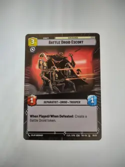 Star Wars Unlimited TOR OP 05/20 Battle Droid Escort Play Set (x3 cards) - Image 1