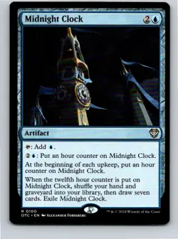 Magic the Gathering Midnight Clock Outlaws of Thunder Junction Commander MTG - Image 1
