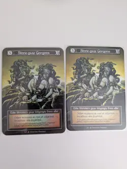 2x FOIL Stone-gaze Gorgons Sorcery Contested Realm Beta NM - Image 1
