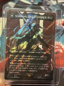 Magic the Gathering Sephiroth Fabled Soldier Surge Foil Card - Image 1