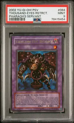 Yugioh Thousand-Eyes Restrict PSV-084 Ultra Rare Unlimited PSA 9 MINT - Image 1