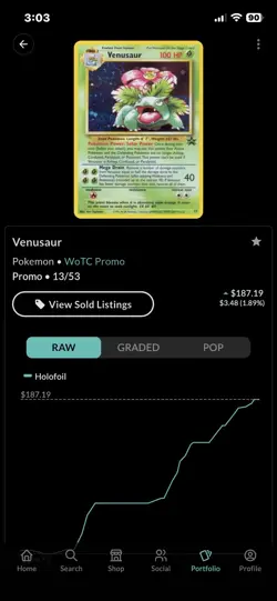 Pokemon TCG Holo Promo Venusaur 1999 Black Star #13 Nm Rare Vintage Base Set ￼ - Image 4