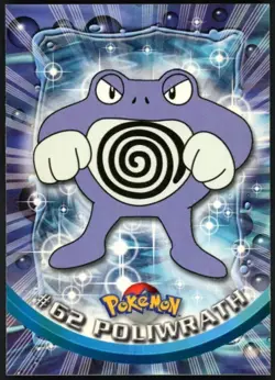 1999 Pokemon TV Animation Series 1 #62 Poliwrath BLUE LABEL NEVER PLAYED WITH - Image 1