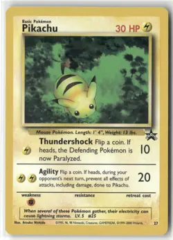 Pokemon Pikachu (27) Promo WoTC Promo 27/53 NM - Image 1
