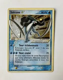 Carte Pokemon Suicune Gold Star Holo 115/115 FR EX Forces Cachees Rare - Image 2