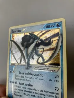 Carte Pokemon Suicune Gold Star Holo 115/115 FR EX Forces Cachees Rare - Image 3