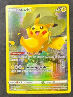Pokemon TCG Pikachu GG30/GG70 Crown Zenith Gallery Ultra Rare Full Art Holo - Image 1
