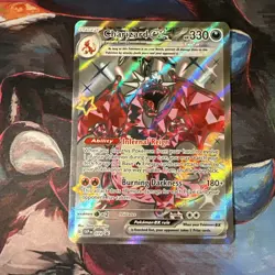 Charizard 074 Promo Paldean Fates Black Star Full Art Pokemon - Image 1