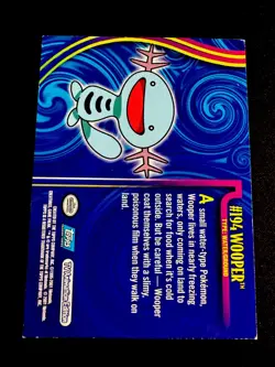 Topps Pokemon Johto Series 1 Non Holo Wooper #194 LP - Image 2