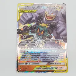 Pokemon Marshadow and Machamp GX Unbroken Bonds 82/214 NM TCG - Image 1