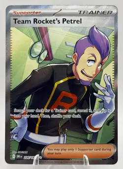 Team Rocket’s Petrel 226/182 Destined Rivals Full Art Ultra Rare Pokemon TCG -NM - Image 1