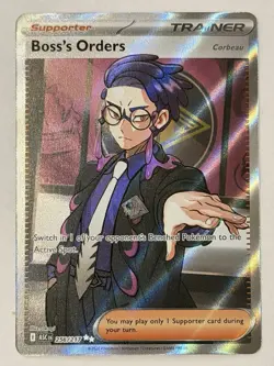 2026 Pokemon Ascended Heroes Boss’s Orders Secret Rare 256/217 Full Art Trainer - Image 1