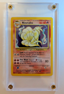 Vintage Rare Holographic Ninetails (Pokemon Base Set - 1999) (VLP) - Image 1