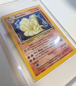 Vintage Rare Holographic Ninetails (Pokemon Base Set - 1999) (VLP) - Image 4