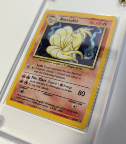 Vintage Rare Holographic Ninetails (Pokemon Base Set - 1999) (VLP) - Image 5