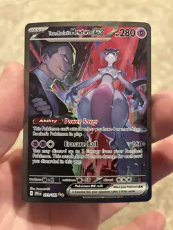 Pokemon TCG Team Rockets Mewtwo EX 231/182 Full Art English SIR - Image 2
