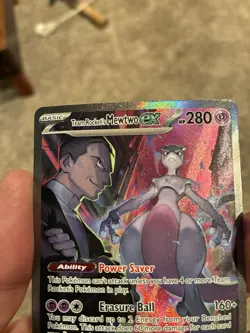 Pokemon TCG Team Rockets Mewtwo EX 231/182 Full Art English SIR - Image 3