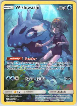 Wishiwashi 240/236 Secret Rare Cosmic Eclipse Pokemon NM - Image 1