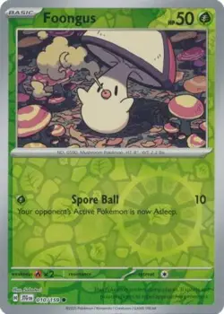 FOONGUS 010/159 JOURNEY TOGETHER POKEMON (REVERSE HOLO, NM) - Image 1
