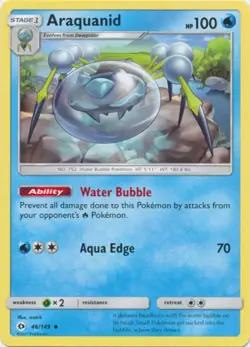 Araquanid - 46/149 - Uncommon - Pokemon Sun and Moon Base set - Image 1