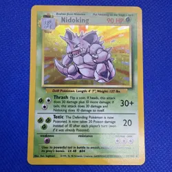 Pokemon Vintage Holo Nidoking Base Set 11/102 WotC 1999 - Image 1