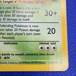 Pokemon Vintage Holo Nidoking Base Set 11/102 WotC 1999 - Image 4