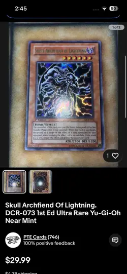 Yugioh Lot Of 4 Lava Golem Reverse, Spellbinding, Dark Spirit LON, Skull Arch 1 - Image 3