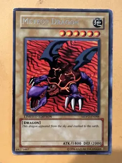 Yugioh Meteor Dragon MDP2-EN008 Rare Limited Edition NM - Image 1
