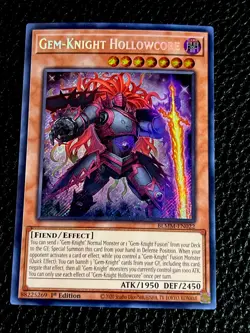 Gem-Knight Hollowcore BLMM-EN022 Yugioh 1st Ed. (New) Secret Rare - Image 1